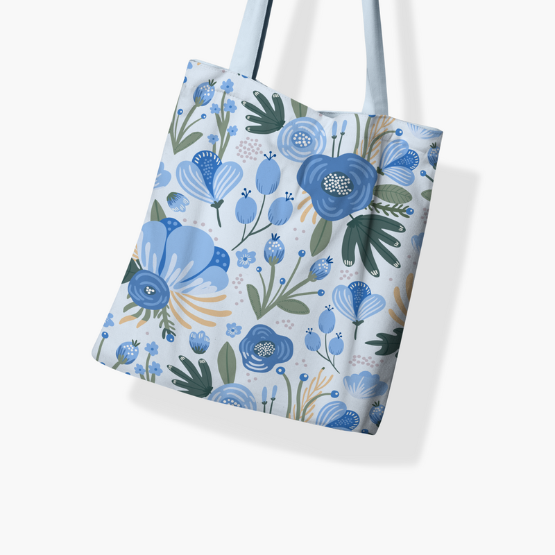 Floral Playfield Tote Bag