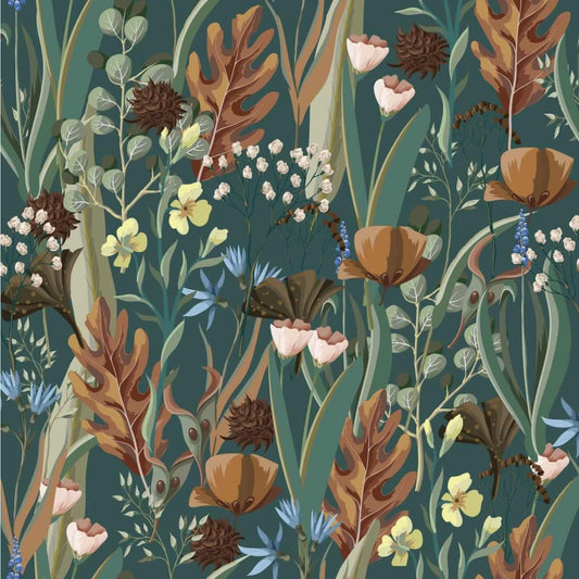 Floral Symphony Wallpaper