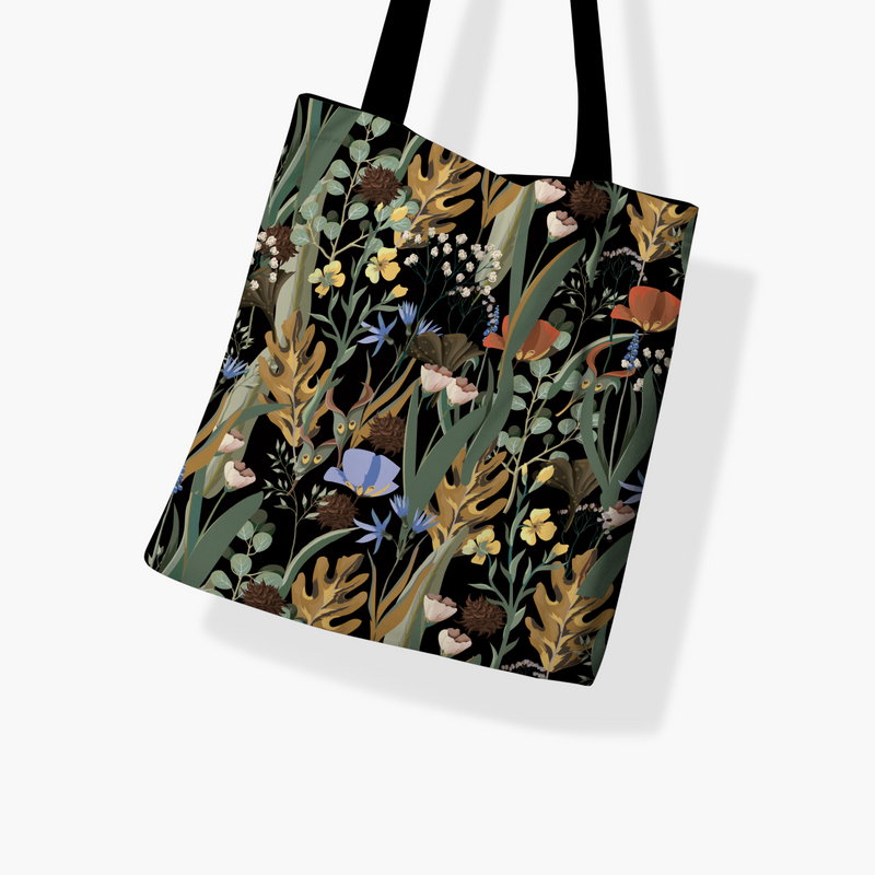 Floral Symphony Tote Bag
