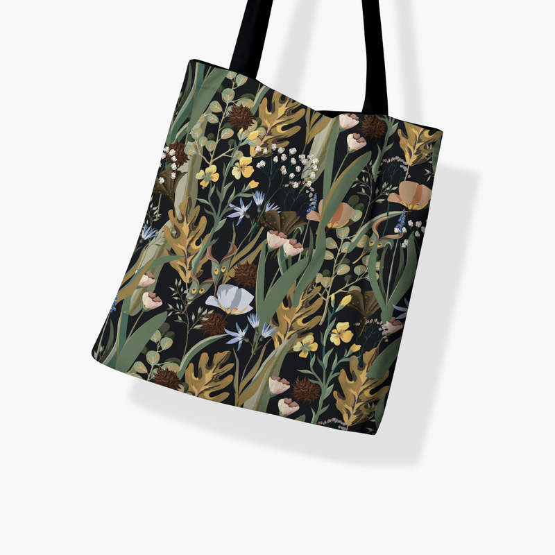 Floral Symphony Tote Bag