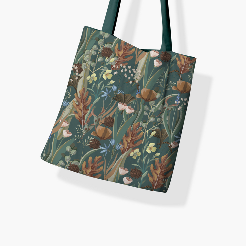Floral Symphony Tote Bag