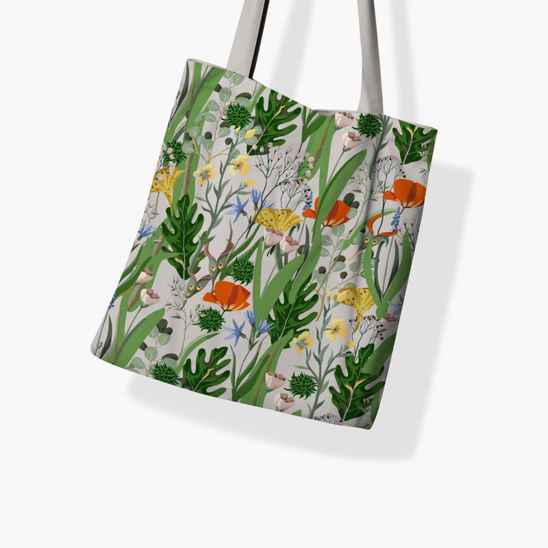 Floral Symphony Tote Bag